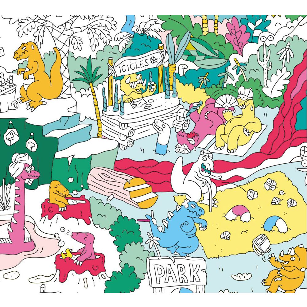 Dinos Giant Colouring Poster- Product image n°2