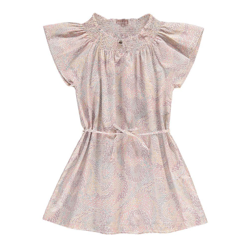 Emile et Ida - Robe Liberty Poissons - Fille - Ecru