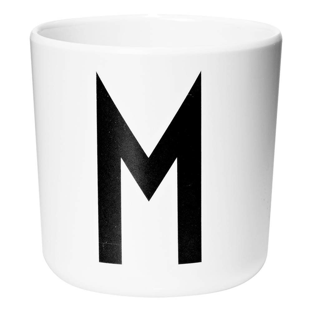 Design Letters - Mug en mélamine - M - Blanc
