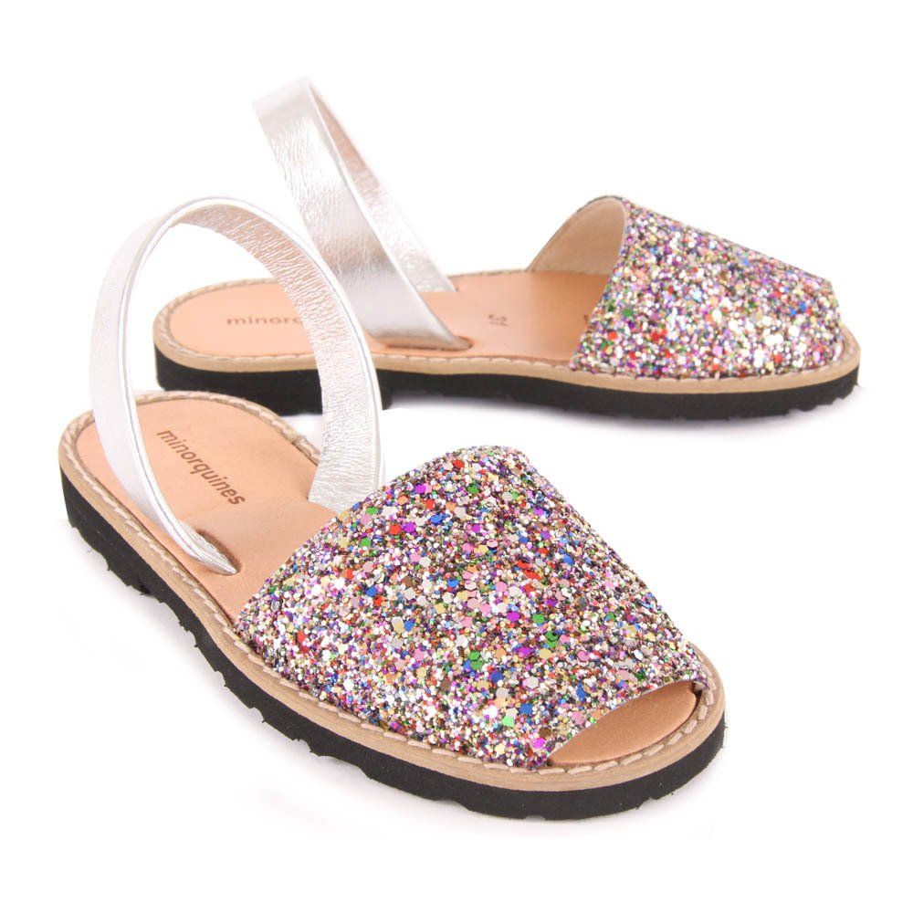 Avarca Glitter Sandals Multicoloured Minorquines Shoes Children