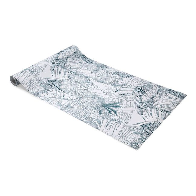 Papier-peint Jungle 0,7x10 m | Bleu