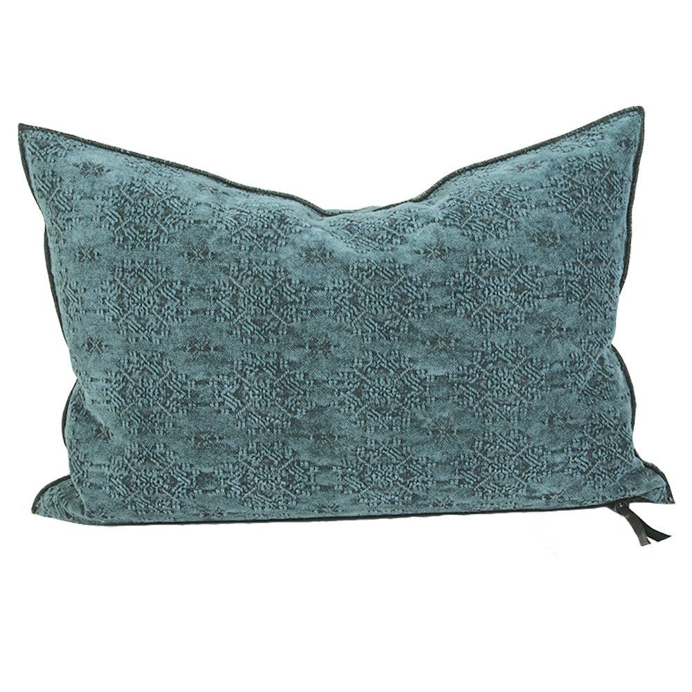 Maison de vacances - Coussin vice versa Jacquard Kilim - Canard