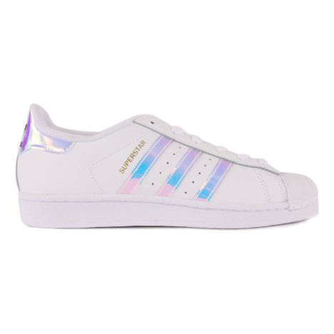 Baskets Lacets Cuir Irisé Superstar Blanc Adidas Chaussure Baskets Lacets Cuir Irisé Superstar-product
