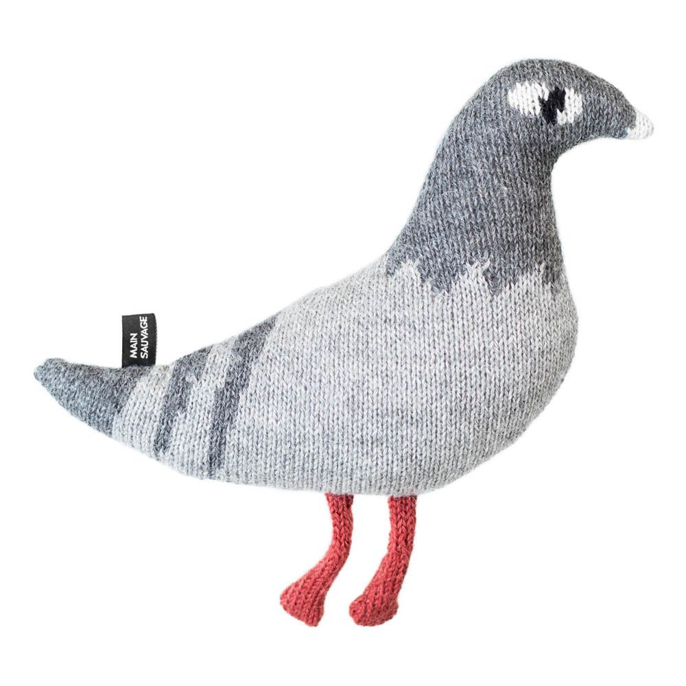 Main Sauvage - Doudou pigeon - Gris clair
