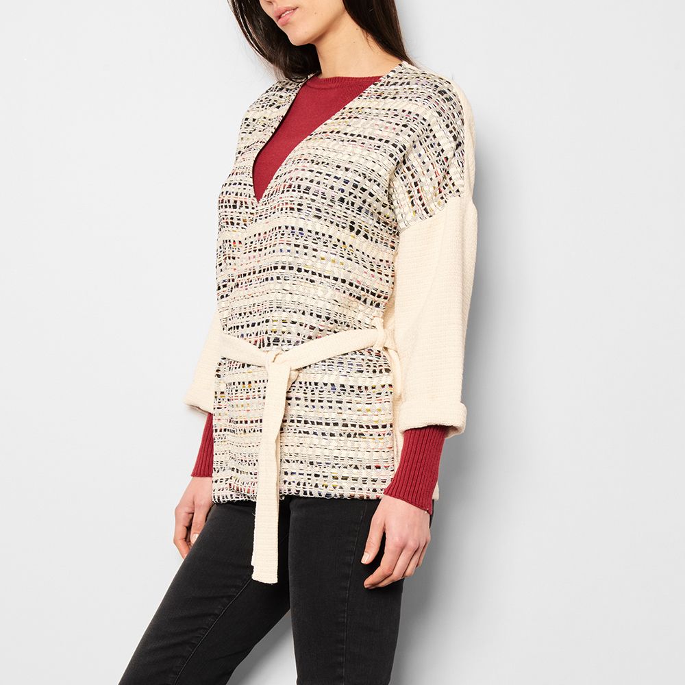 joyous jacquard coat