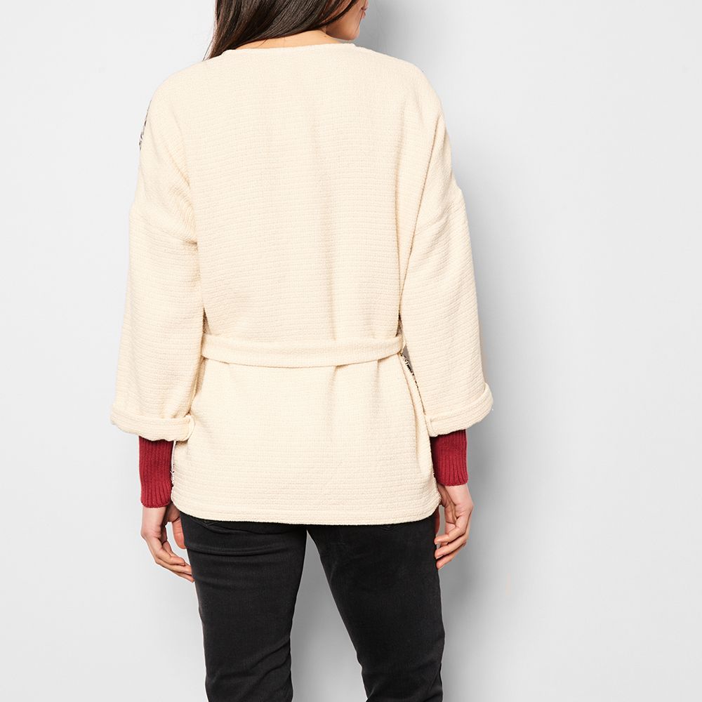 joyous jacquard coat