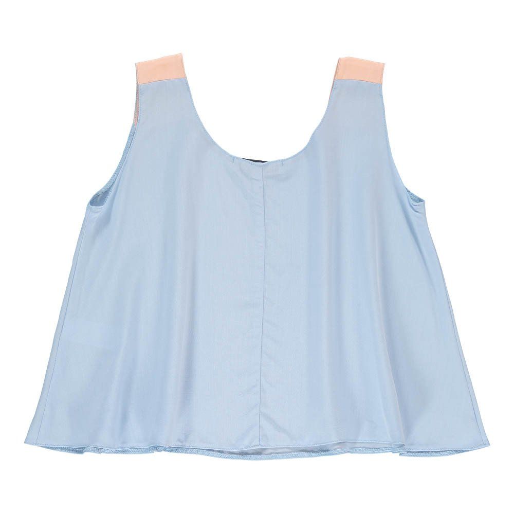 Pea Loose Top Pale blue Paade Mode Fashion Teen , Children