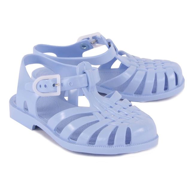 Sun Plastic Sandals  | Pale blue