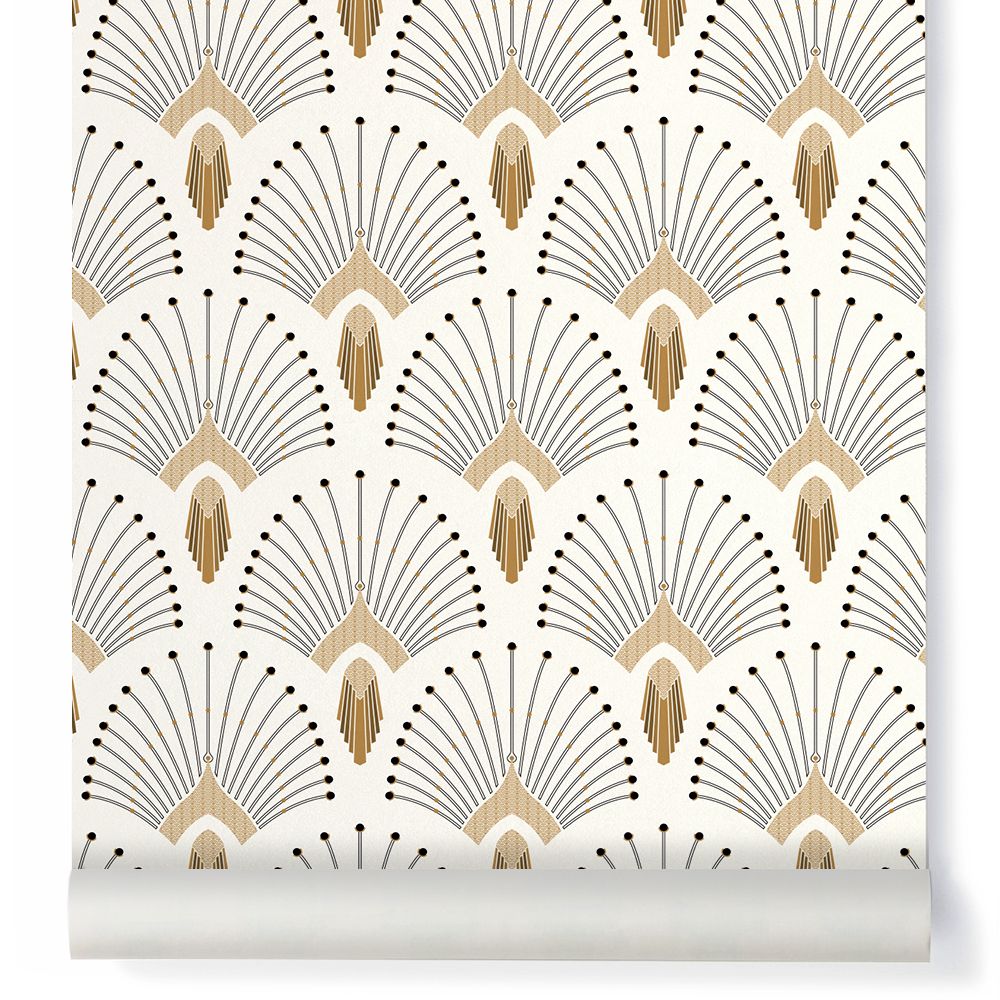 Traditional 1925 Wallpaper Beige- Product image n°0