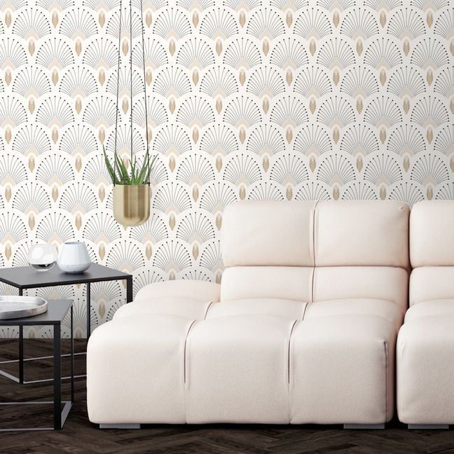Traditional 1925 Wallpaper | Beige
