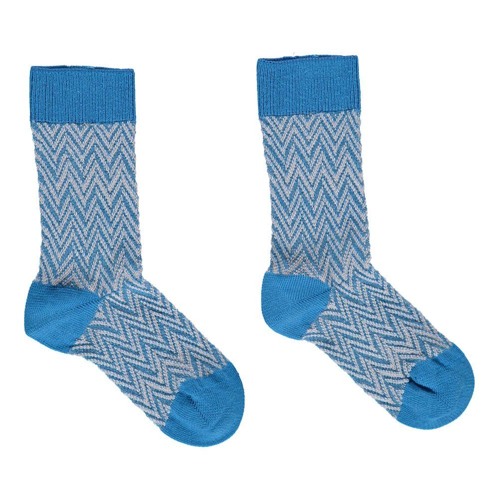 Imps & Elfs - Chaussettes Chevron - Fille - Bleu