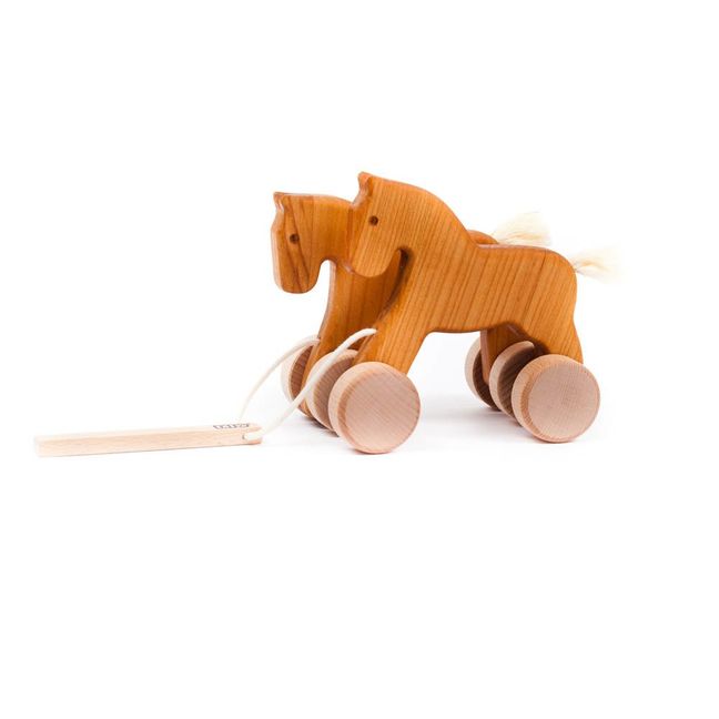 Wooden Pull-Along Horse