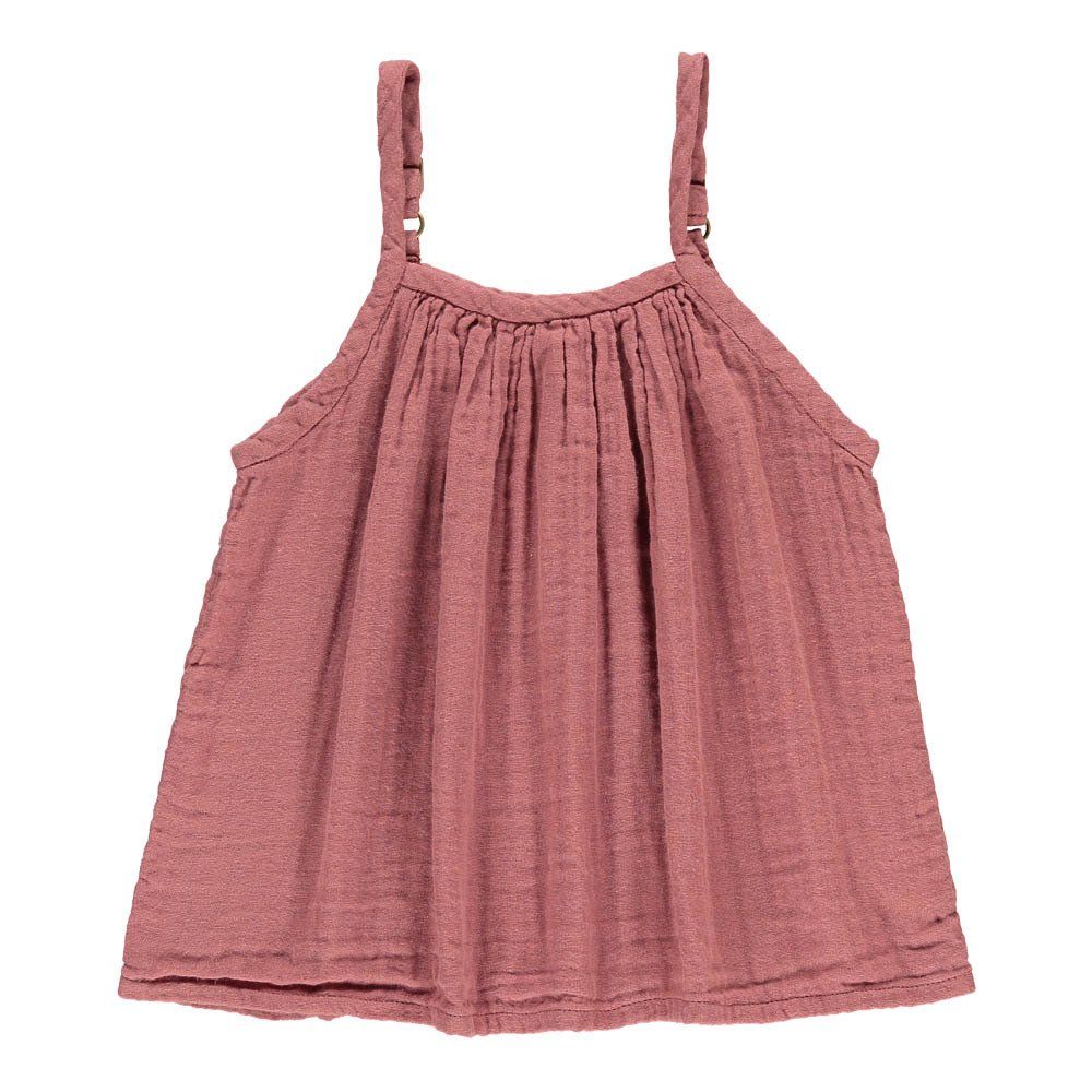 Numero 74 - Top Coton Bio Mia - Fille - Baobab Rose S042