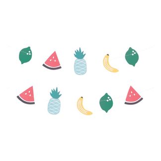 My Little Day Papiergirlande Früchte -listing