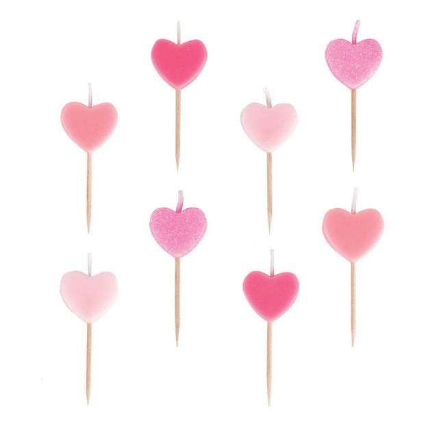 Heart Birthday Candles - Set of 8 My Little Day Design Children