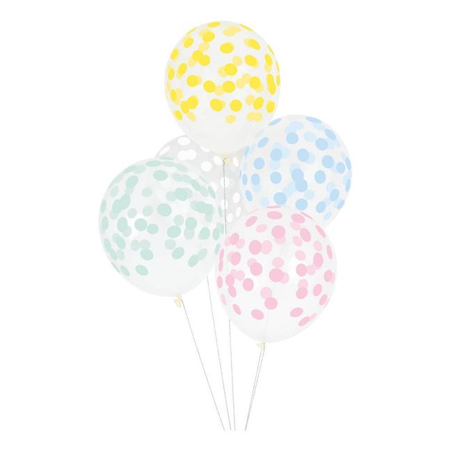Luftballons Konfetti- 5 Stück 