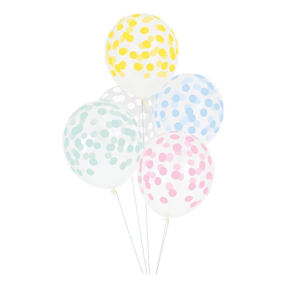 My Little Day - Printed Confetti Balloons - Set of 5 | Smallable