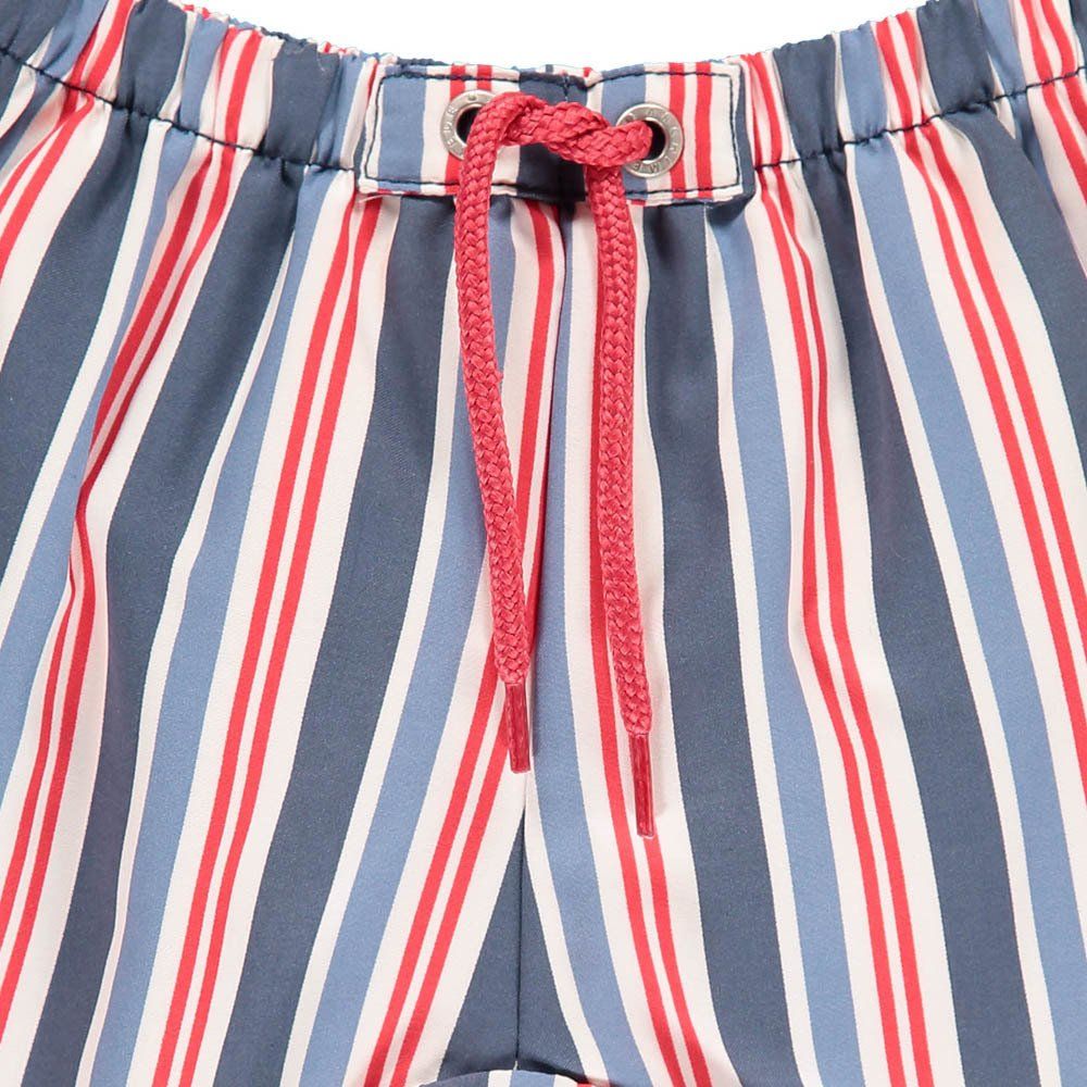 Swimsuit Striped Swimming Trunks Navy blue Archimède Fashion