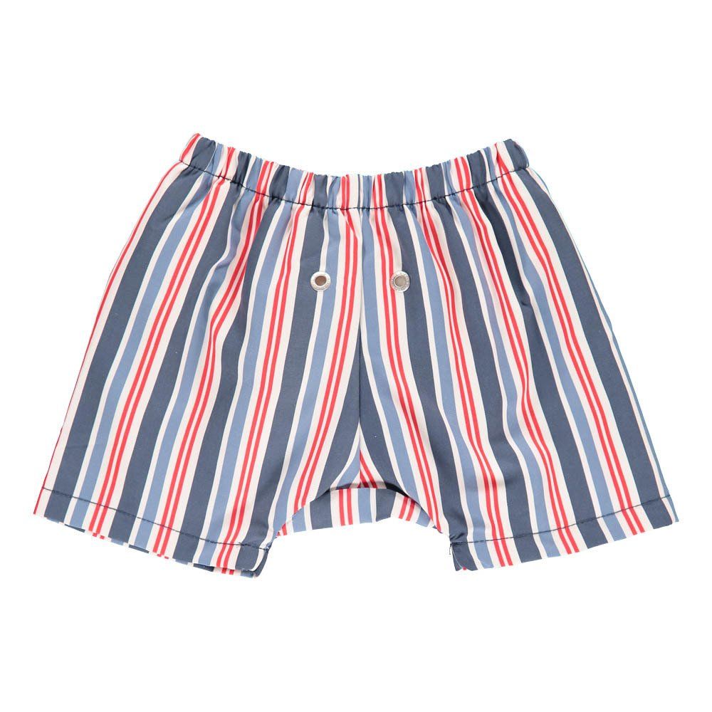 Swimsuit Striped Swimming Trunks Navy blue Archimède Fashion