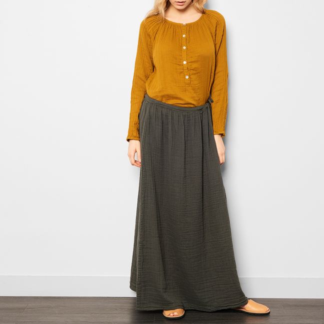 Falda Larga Ava - Colección Chica y Mujer | Dark Grey S021