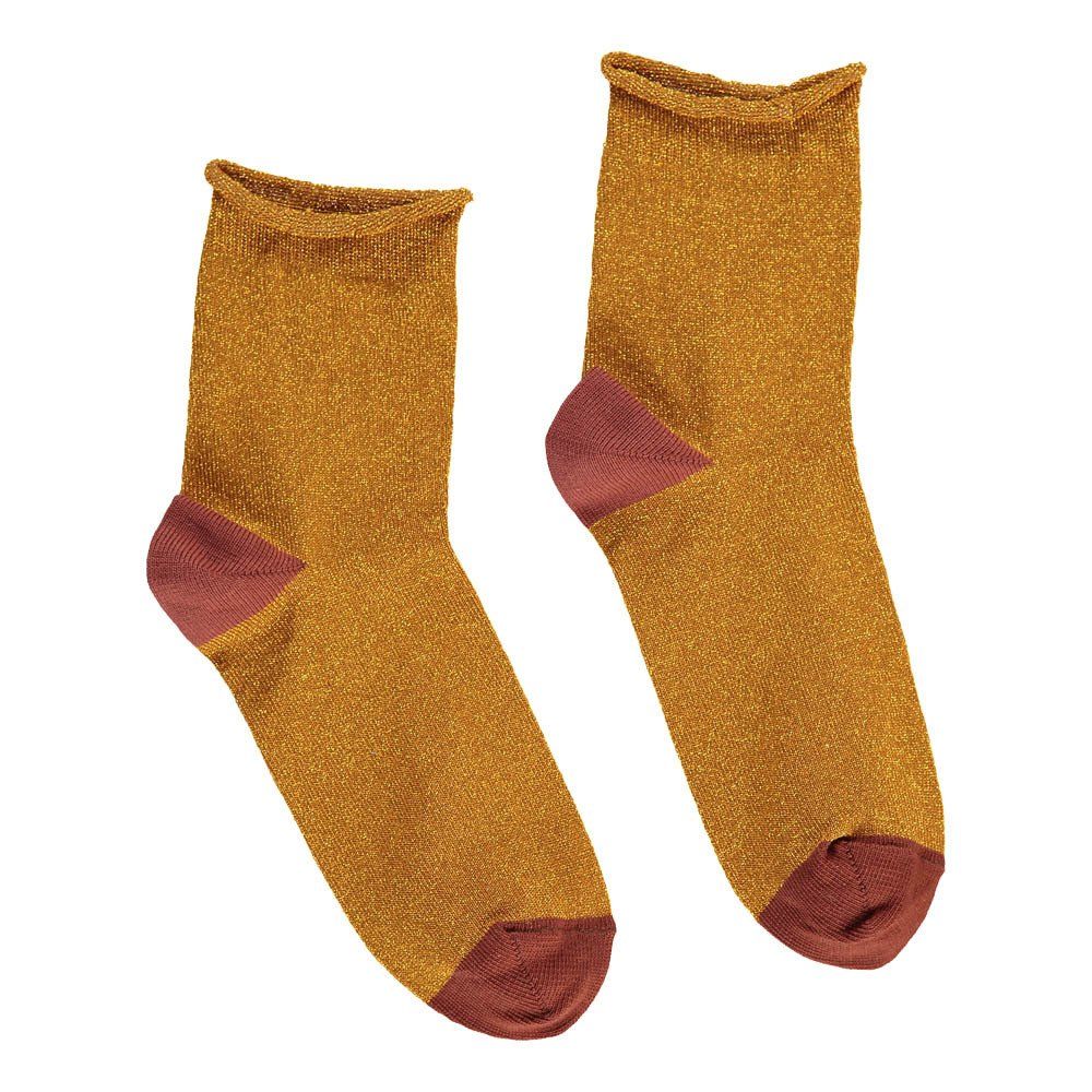 Polder Girl - Chaussettes Bicolores Lurex Priam - Fille - Ocre