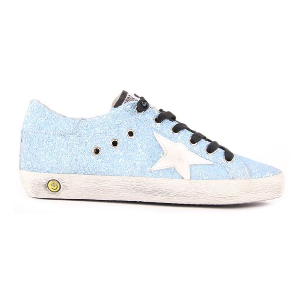 Light blue best sale golden goose sneakers