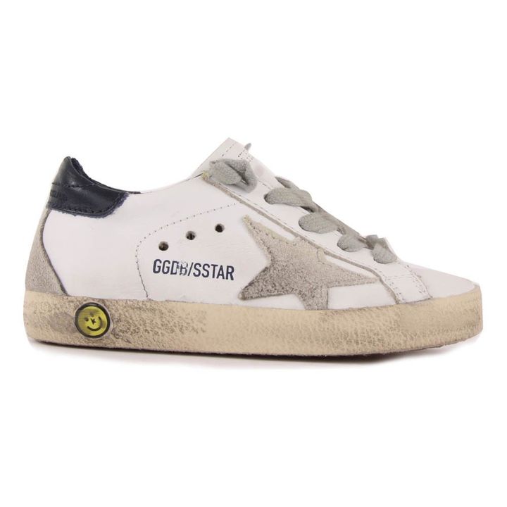 Superstar Lace-Up Leather Sneakers White- Product image n°0