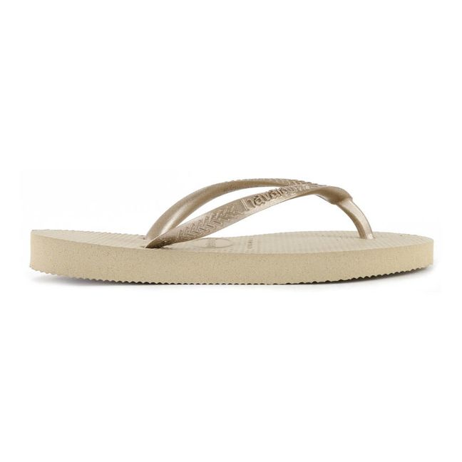 Flip Flop Sandalen Slim  | Gold