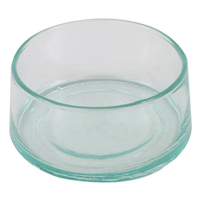 Round Blown Glass Salad Bowl