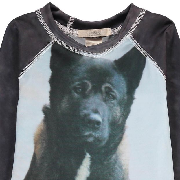 Dog UV Protective TShirt Grey Fashion Baby , Children