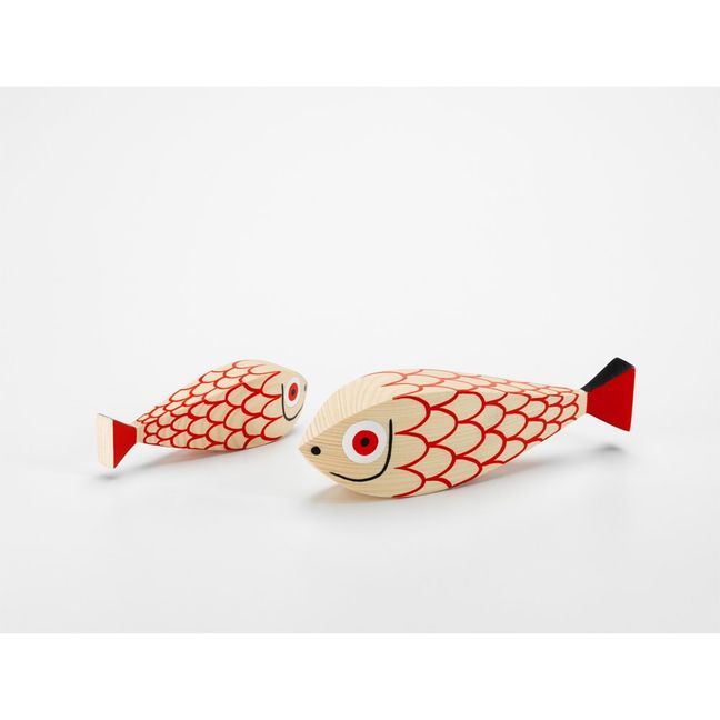 Wooden Dolls Mother Fish & Child Alexander Girard, 1952 | Red
