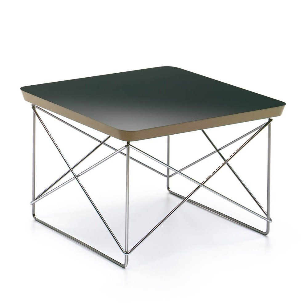 Vitra - Table d'appoint Occasional LTR - Piètement chromé - Charles & Ray Eames - Noir chrome