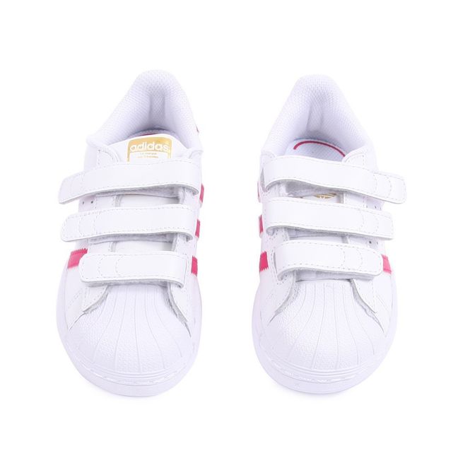 Superstar Foundation Pink Velcro Sneakers Pink