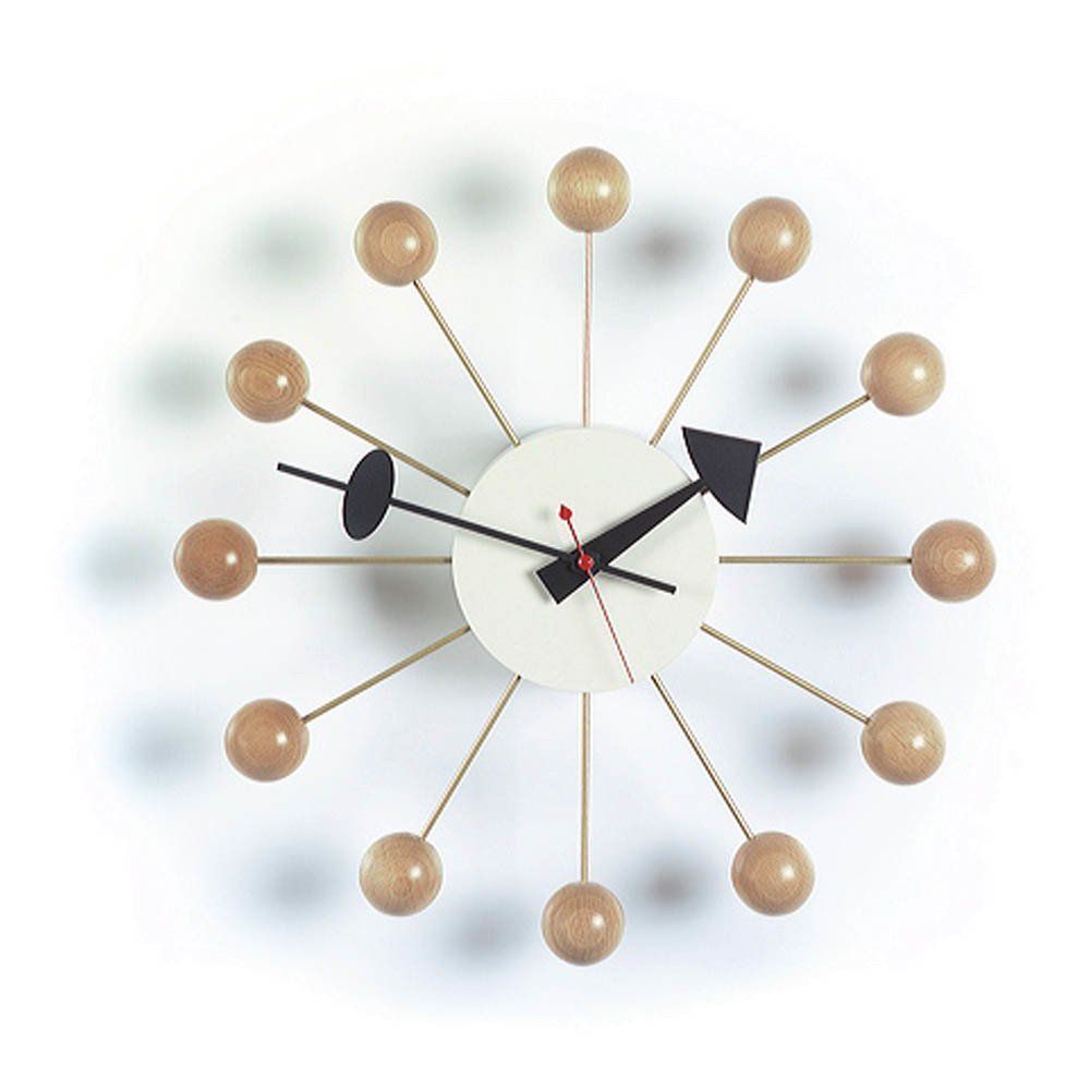 Vitra - Horloge murale Ball clock - George Nelson - Naturel