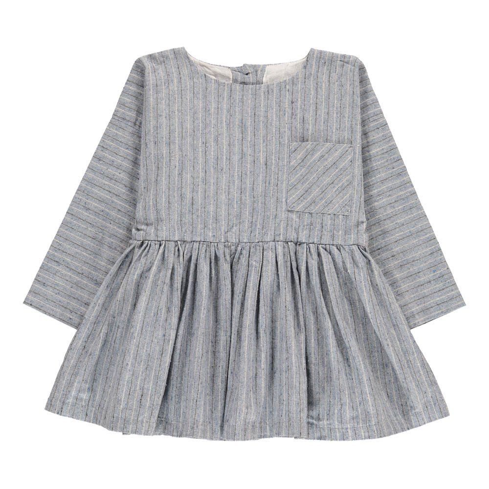 Greta Flecked Striped Dress Grey Morley Fashion Teen , Children