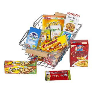 Polly Einkaufskorb mit Produkte -listing