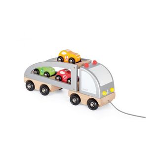 Wooden Fire Station With Accessories Red Janod Toys and Hobbies