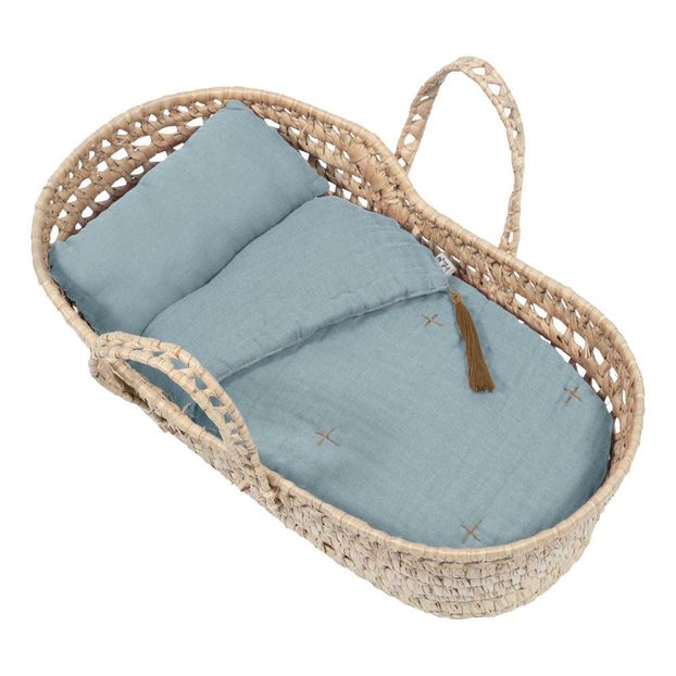 Couffin Matelas Et Parure Pour Poupee Sweet Blue S046 Numero 74