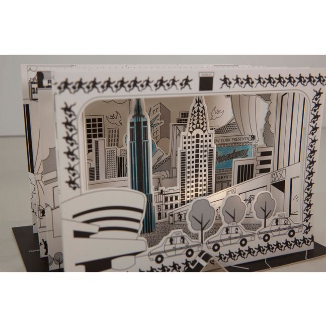 3D New York Colouring Picture