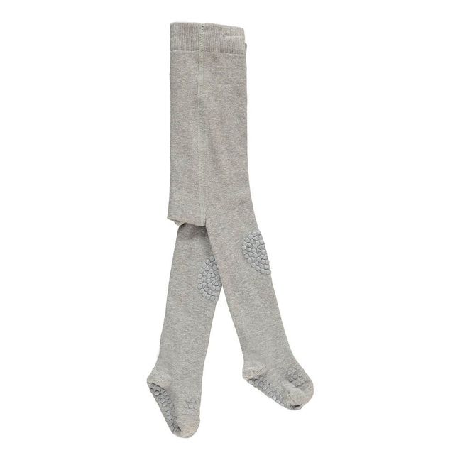 Antirutschstrumpfhose Knie und Füsse  | Grau