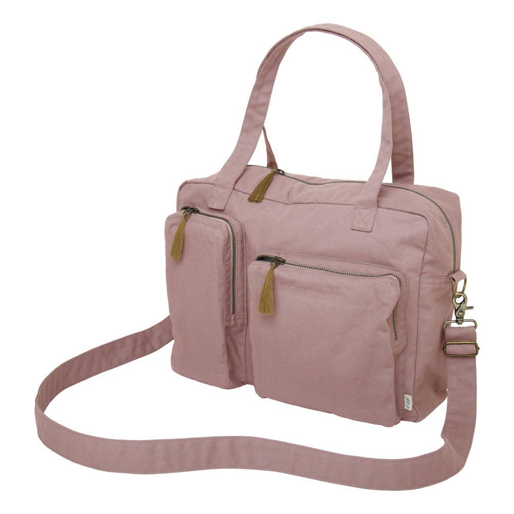 Organic Cotton Changing Bag Dusty Pink S007 Numero 74 Design Baby
