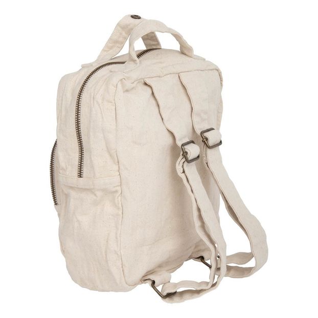 Organic Cotton Children's Backpack Natural S000 Numero 74 Fashion