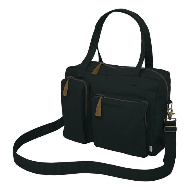 Sac à langer en coton bio | Dark Grey S021