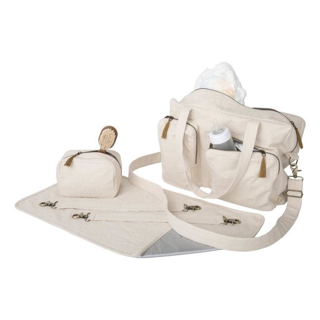 Sac à langer en coton bio | Dark Grey S021