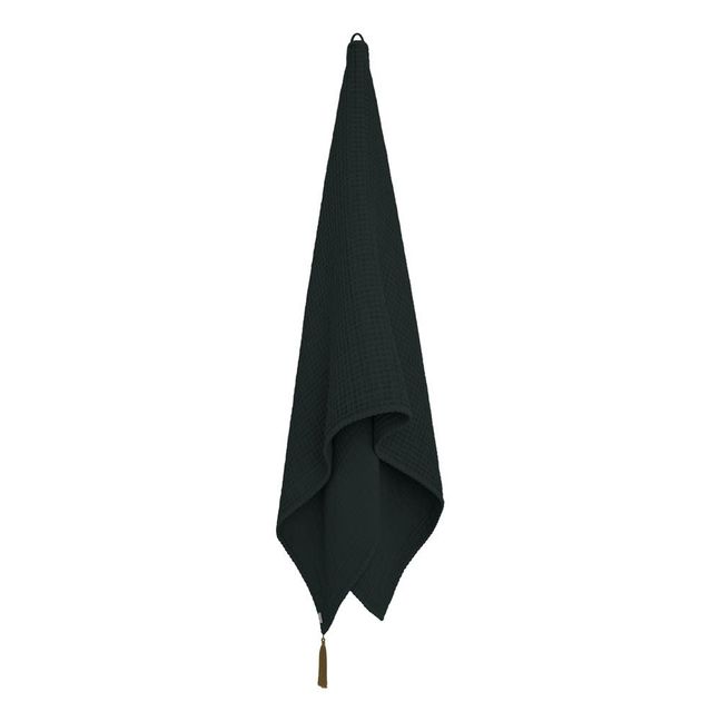 Serviette de toilette en coton bio | Dark Grey S021