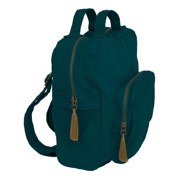 Organic Cotton Children's Backpack Teal Blue S022 Numero 74