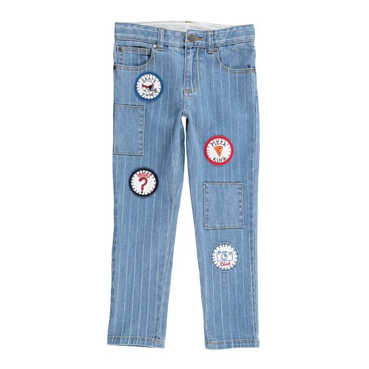 Lohan Patchwork Slim Jeans | Denim- Product image n°0