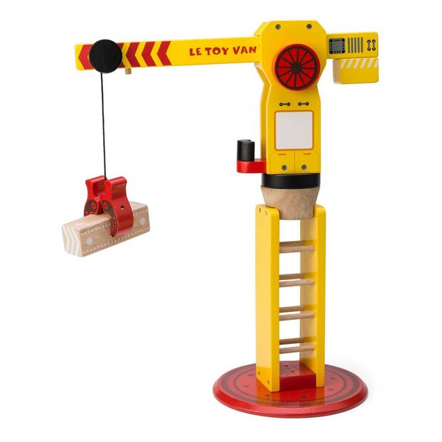 wooden crane toy