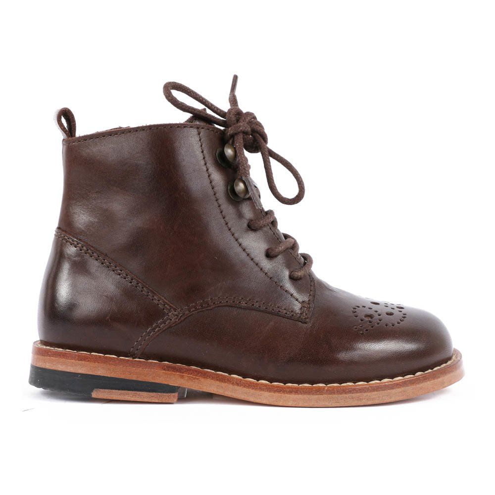Young Soles - Bottines Lacets Buster - Fille - Marron