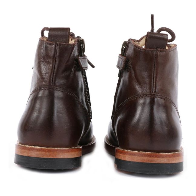 Bottines Lacets Buster | Marron